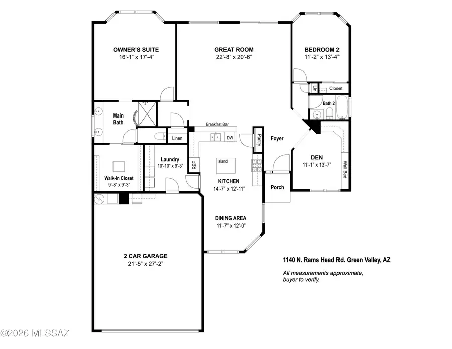 1140 N Rams Head, Green Valley, AZ 85614 - #3