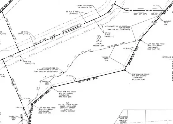 TBD Lot 2r-2 - Off Private Drive, College Station, TX 77845