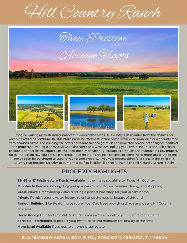 0 Sultemeier-moellering Rd, Fredericksburg, TX 78624 - Image #2