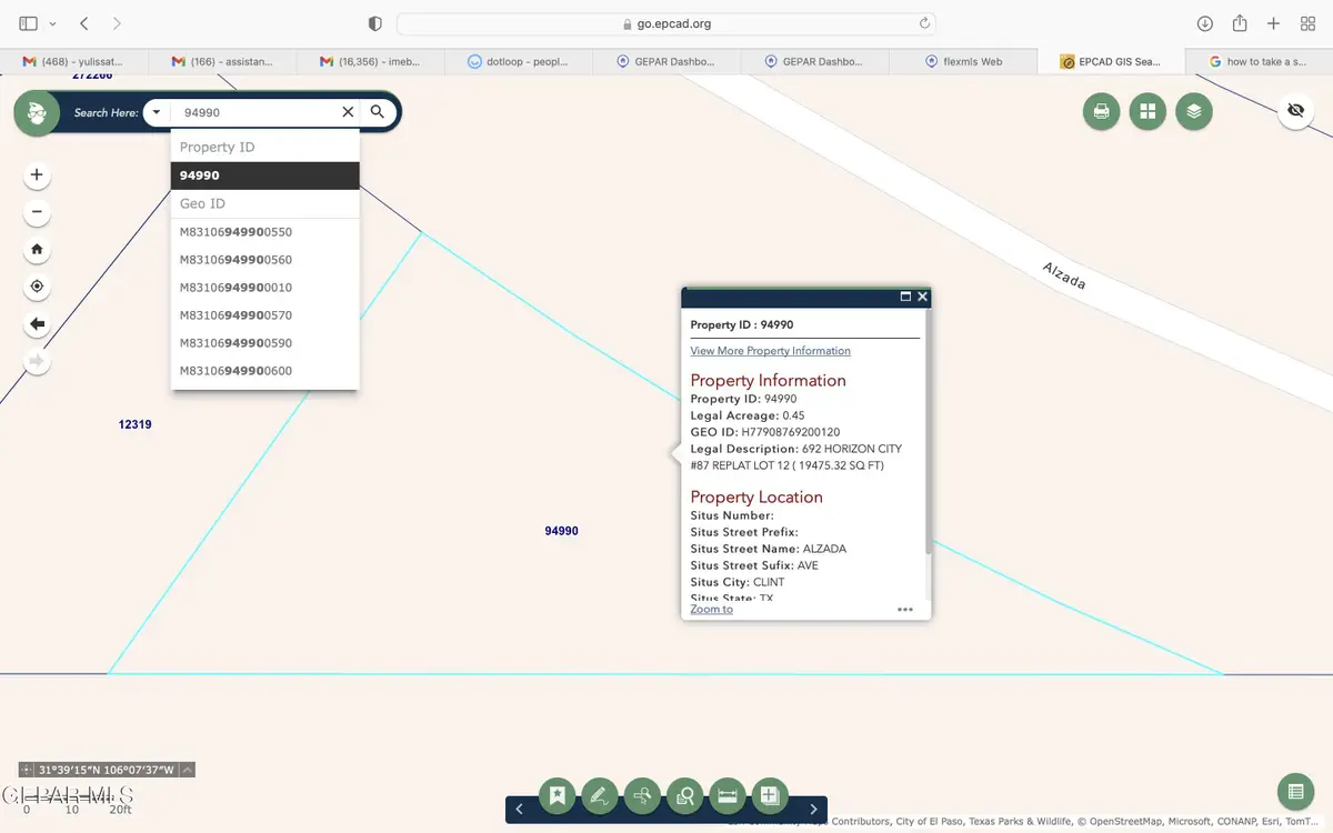 PN-94990 Tbd Horizon City #87 Lot 12, Horizon City, TX 79928 - Image #1