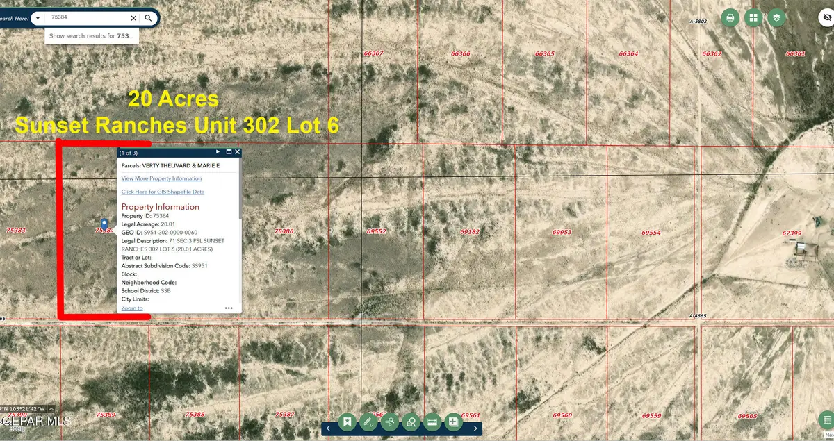 PN 75384 Lot 6 Sunset Ranches Unit 302, Sierra Blanca, TX 79851 - Image #1