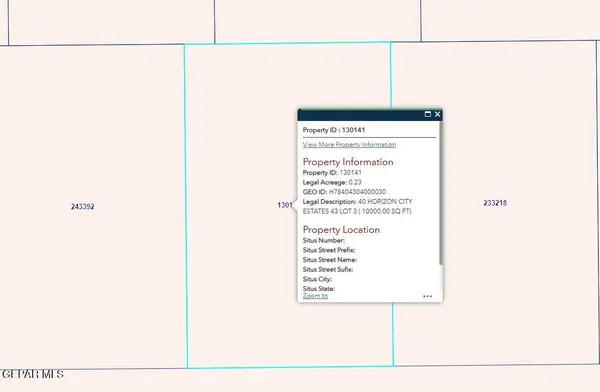 PN-130141 40 Horizon City Estates Lot 3, Horizon City, TX 79928