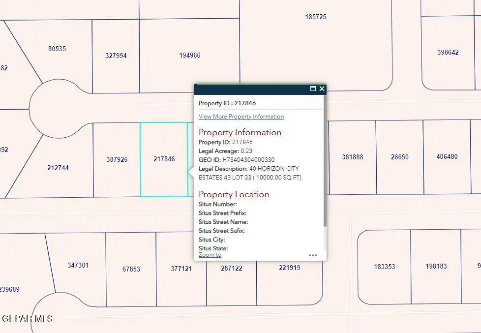 PN-217846 40 Horizon City Estates Lot 33, Horizon City, TX 79928 - #1