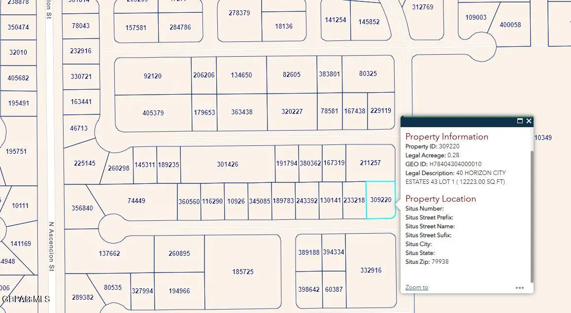 PN-309220 40 Horizon City Estates Lot 1, Horizon City, TX 79928 - #1