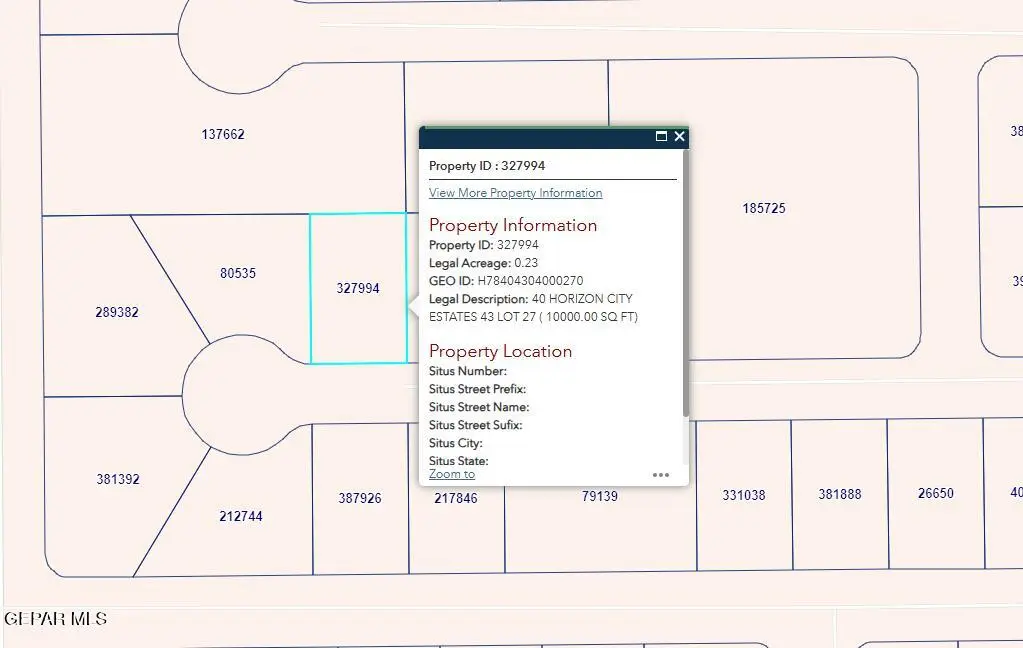 PN-327994 40 Horizon City Estates Lot 27, Horizon City, TX 79928 - #1