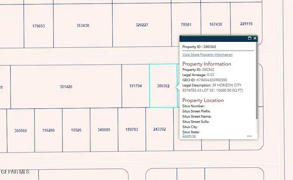 PN-380362 39 Horizon City Estates Lot 35, Horizon City, TX 79928