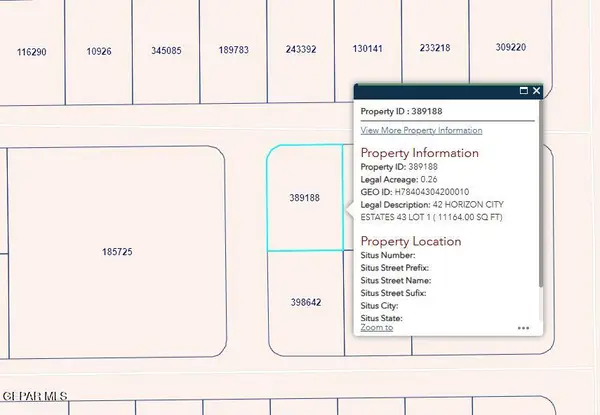 PN-389188 42 Horizon City Estates Lot 1, Horizon City, TX 79928