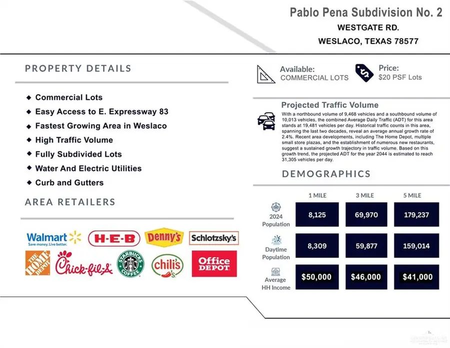 0 N Westgate Drive, Weslaco, TX 78596 - #3