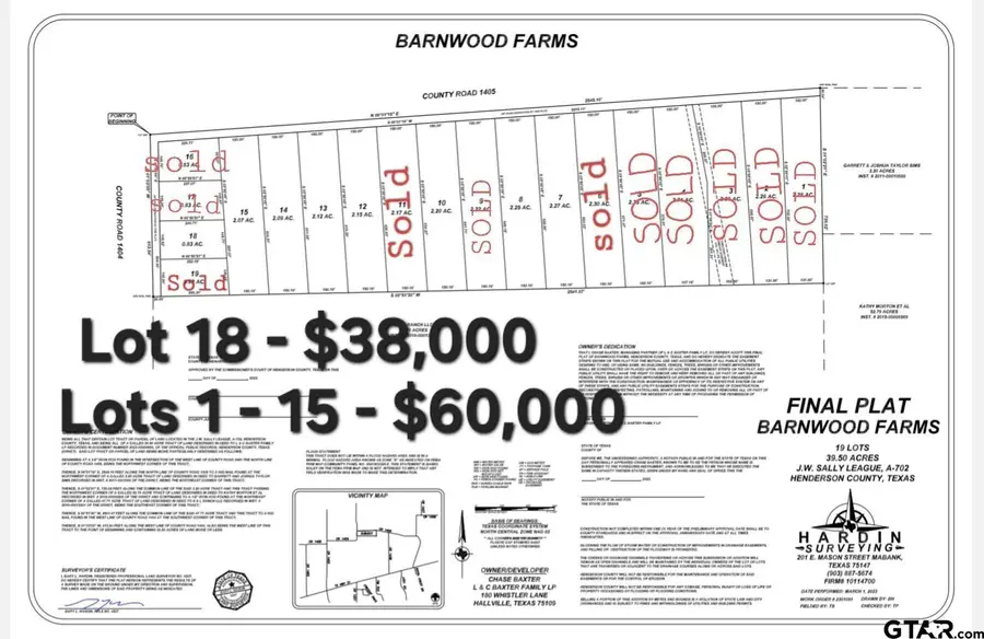 TBD CR 1404 Lot 18, Athens, TX 75751 - Image #3