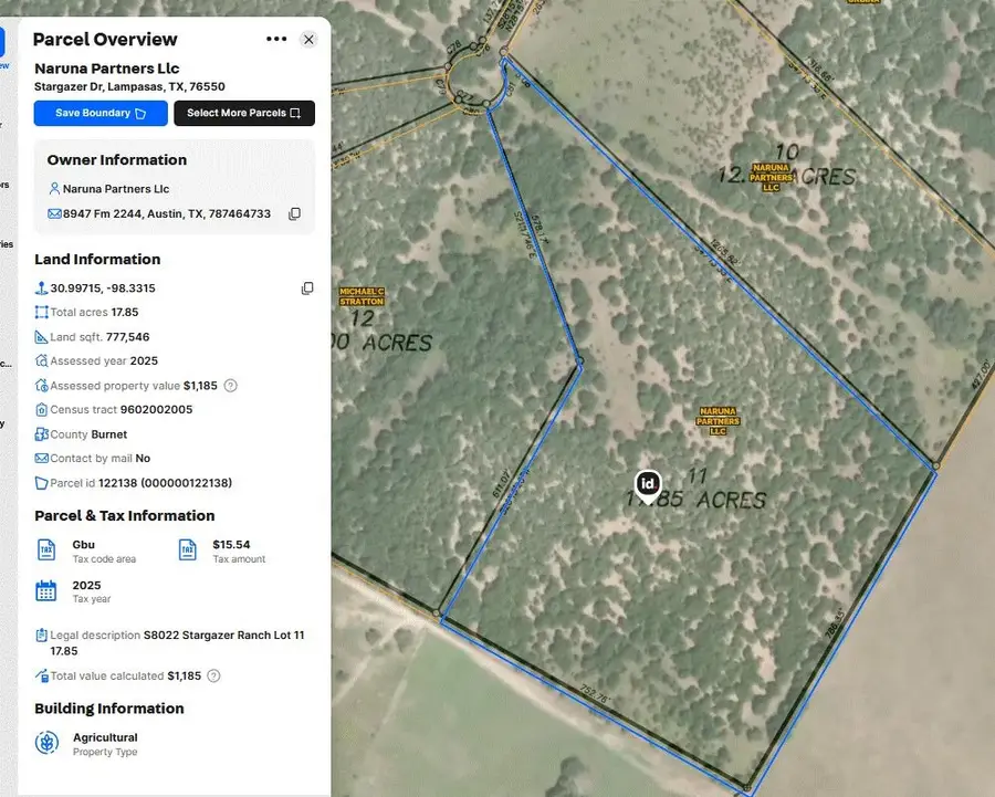 Tract -11 Stargazer Ranch, Lampasas, TX 76550 - Image #3