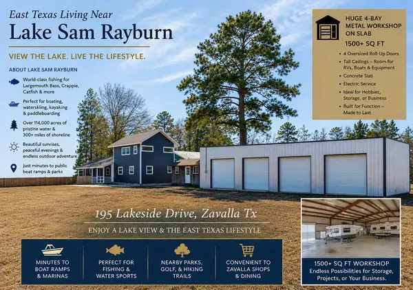 195 Lakeside Drive, Zavalla, TX 75980
