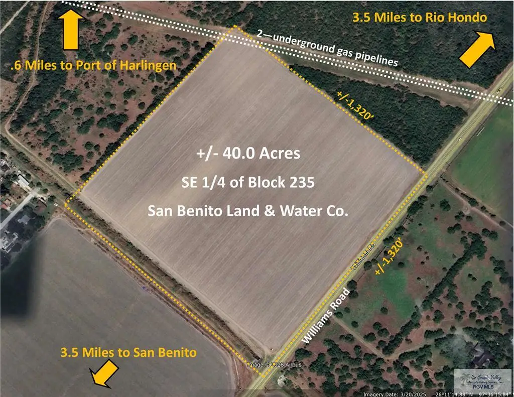 40 Ac. Williams Rd., San Benito, TX 78586 - Image #1