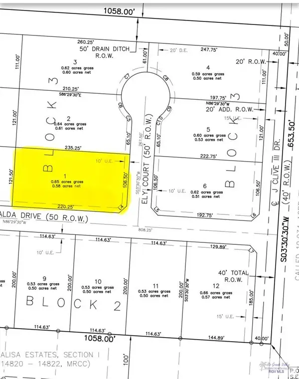 Lot 1 Ely Ct #Lot 1, BROWNSVILLE, TX 78521