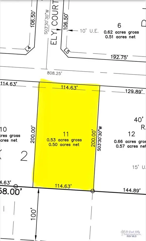 34578 Esmeralda Dr #LOT 11 Blk 2, BROWNSVILLE, TX 78526