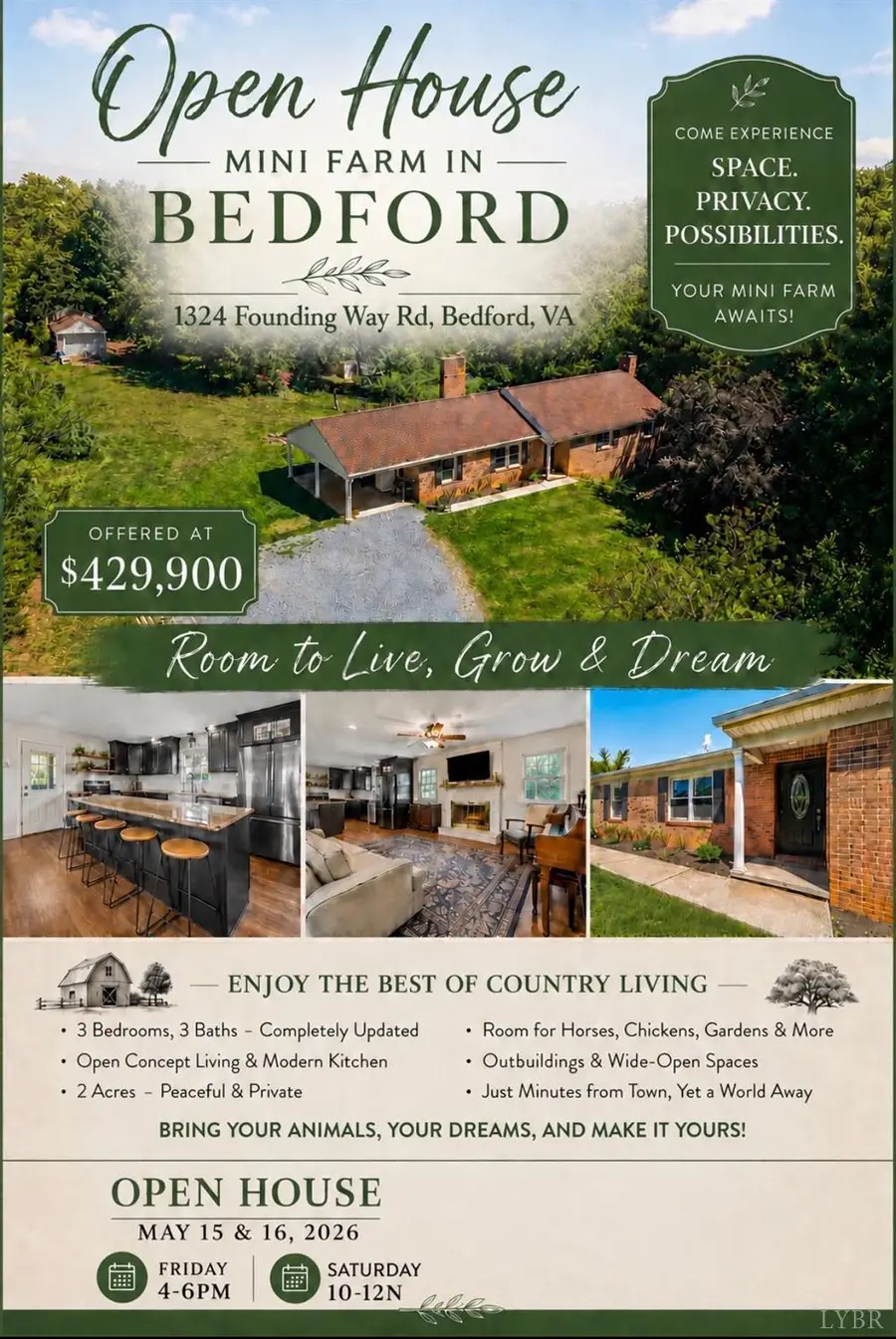 1324 Founding Way Road, Bedford, VA 24523 - #2