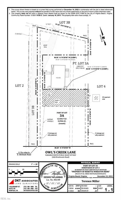 Lot 3A Owl's Creek Lane, Virginia Beach, VA 23451