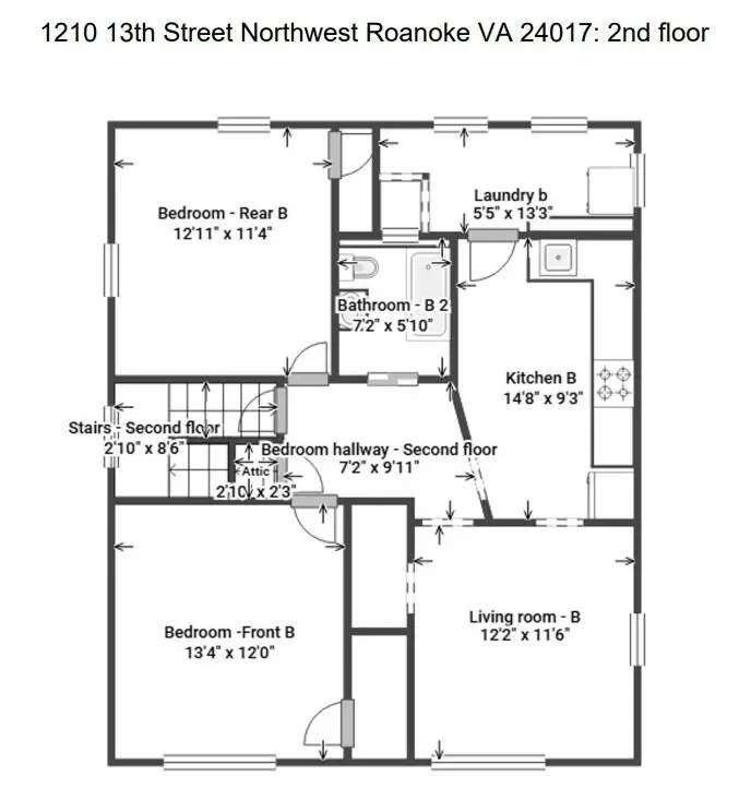 1210 13th St Nw, Roanoke, VA 24017 - #3