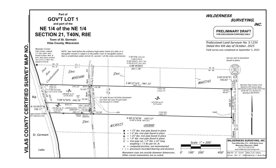 Lot 1 Bear Run Ln, Saint Germain, WI 54558 - Image #2