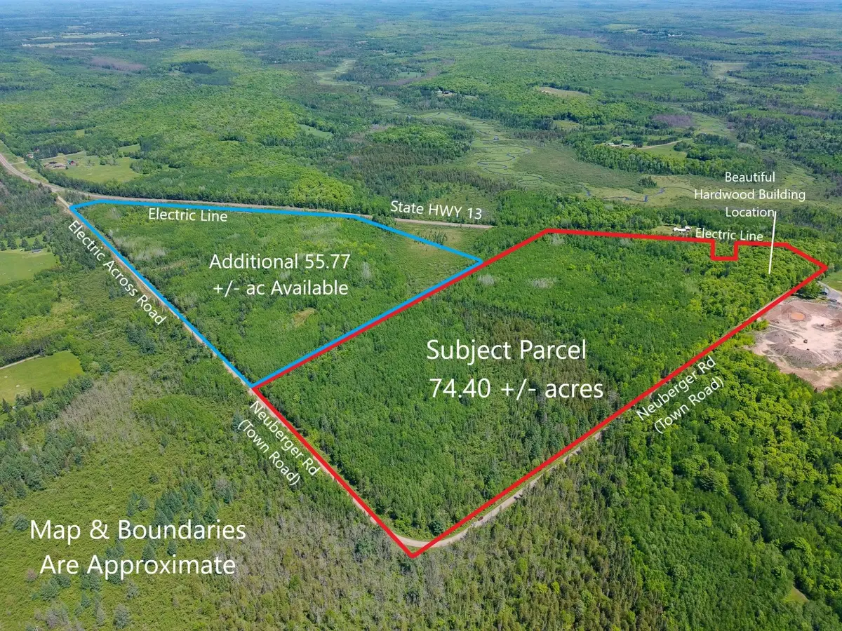 Acres Neuberger Rd #+/- 74.40, Glidden, WI 54527 - #1