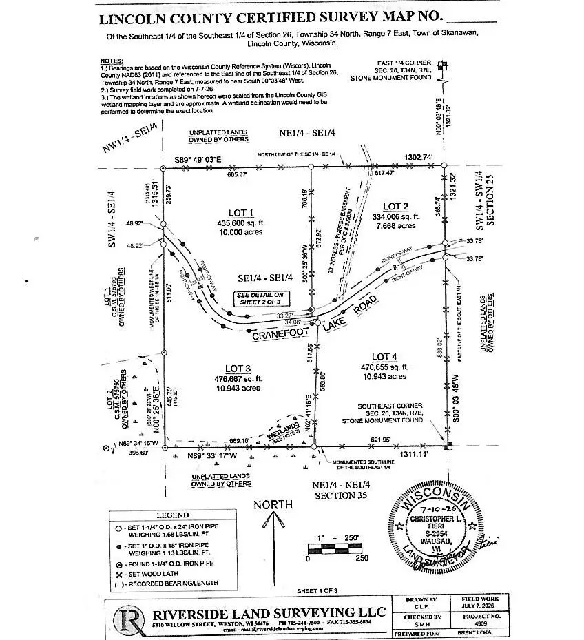 Lot 1 Crane Foot Lake Rd, Gleason, WI 54435 - #3