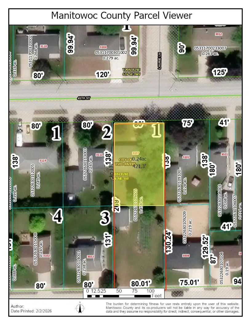 3107 45th St, Two Rivers, WI 54241 - #3