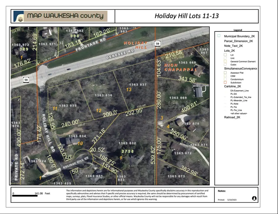 Lt 11 Holiday Hill Rd Lt12, Lt13 Rd, Waukesha, WI 53189 - #2