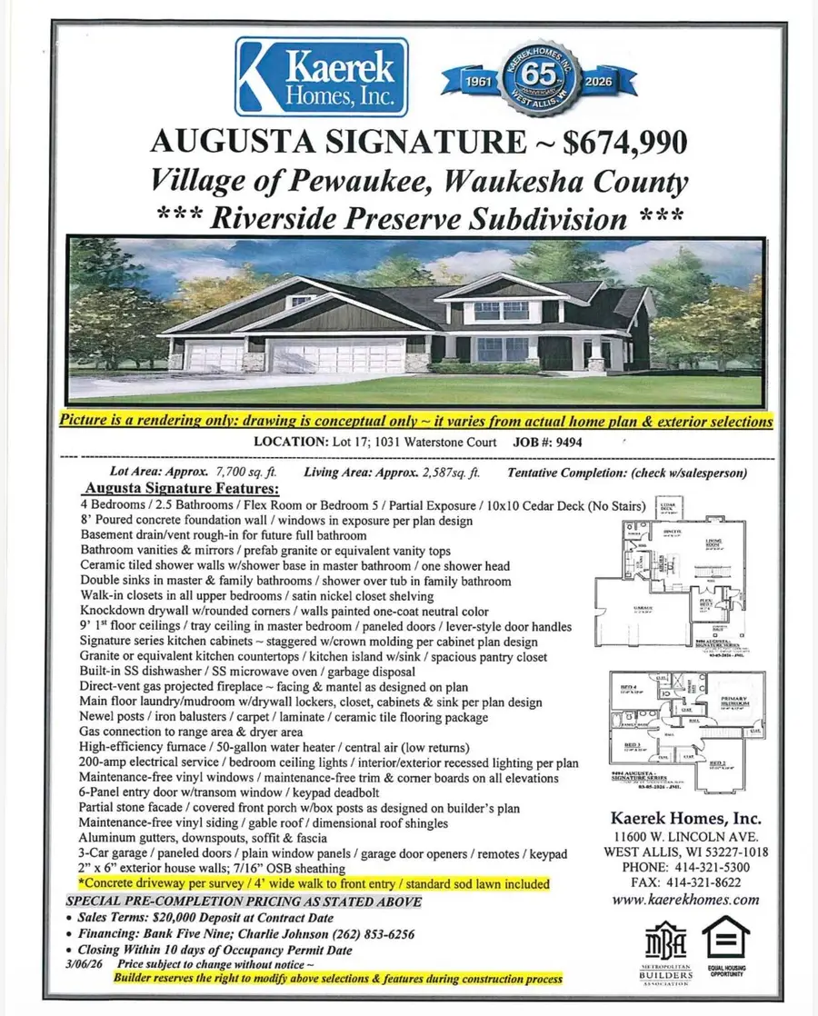 1031 Waterstone Ct, Pewaukee, WI 53072 - #2