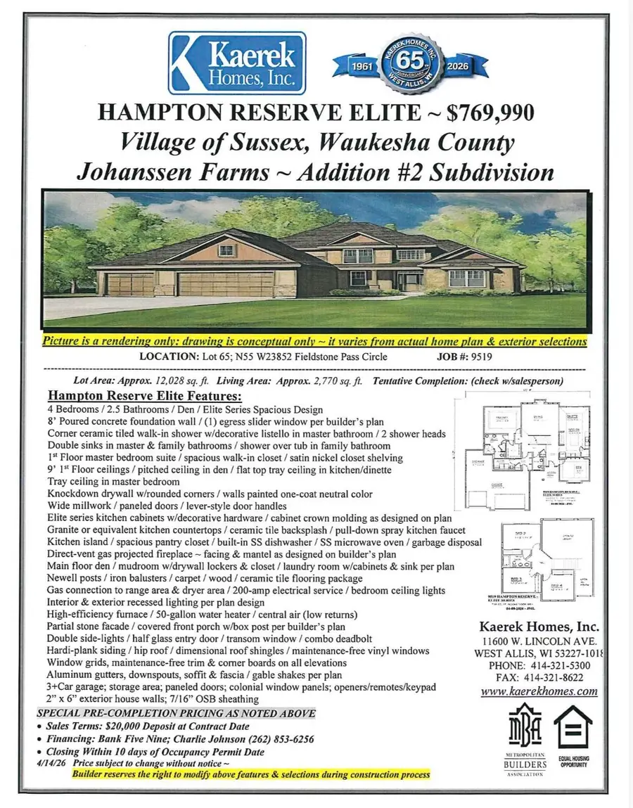 N55 W23852 Fieldstone Pass Cir, Sussex, WI 53089 - #2