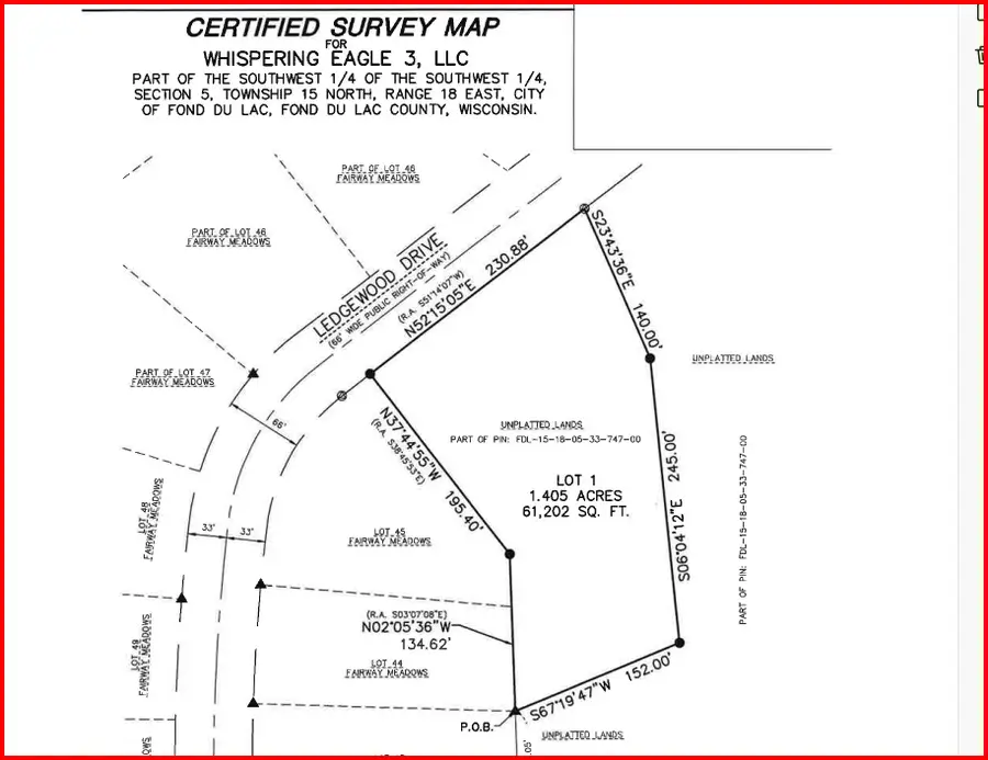 Lt 1 Ledgewood Dr, Fond Du Lac, WI 54937 - #2