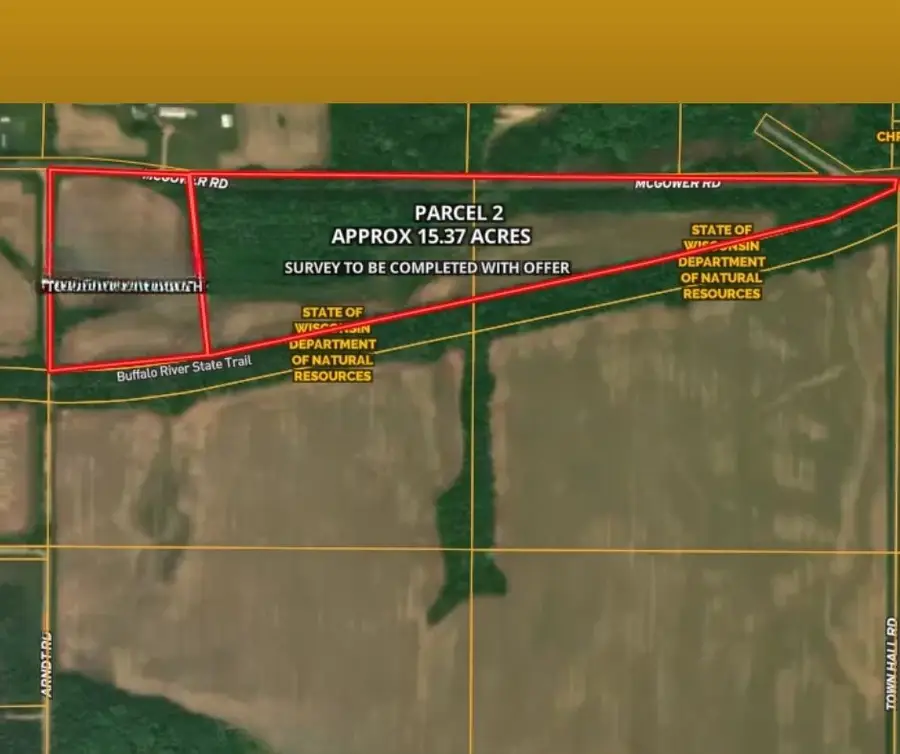 0 Mcgower Road Lot 2 15.37 +/-, Fairchild, WI 54741 - #2