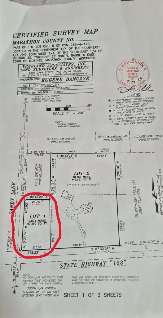 Lot 1 SANDY LANE, Mosinee, WI 54455 - #3