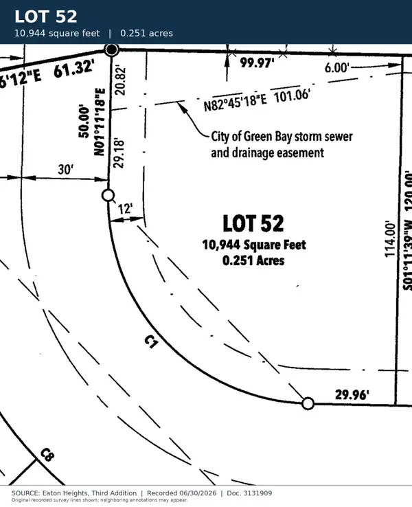 Mendota Drive #52, GREEN BAY, WI 54311