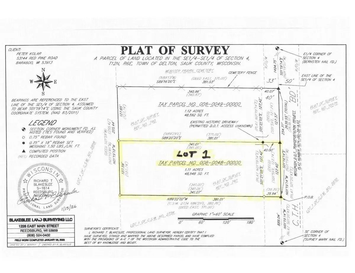 008-0048-00000 County Road BD (Lot 1), Baraboo, WI 53913 - #1