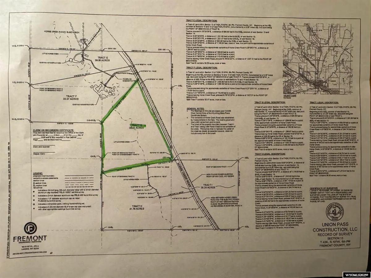 1068 Tract G Horse Creek Road, Dubois, WY 82513 - Image #1